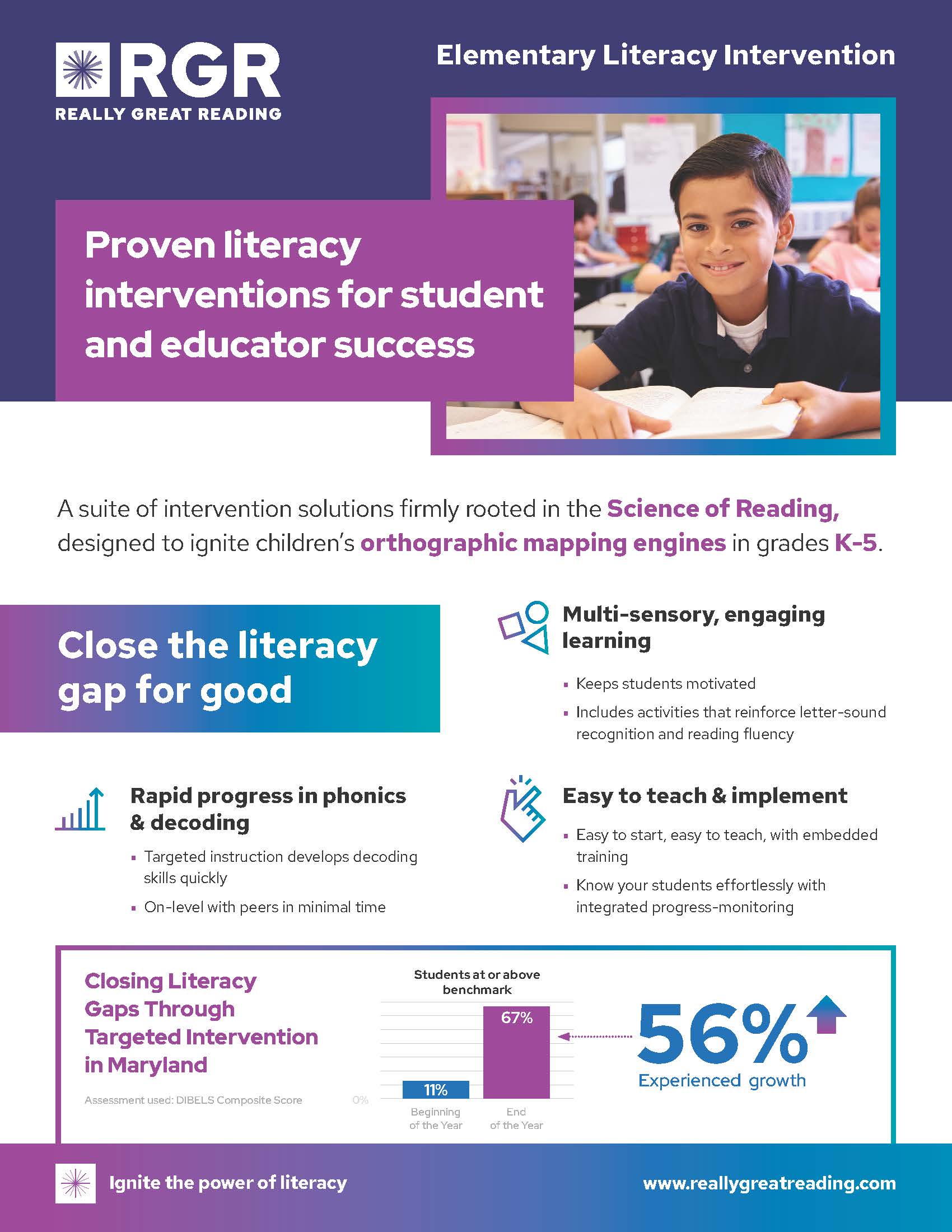 Elementary Intervention one-pager