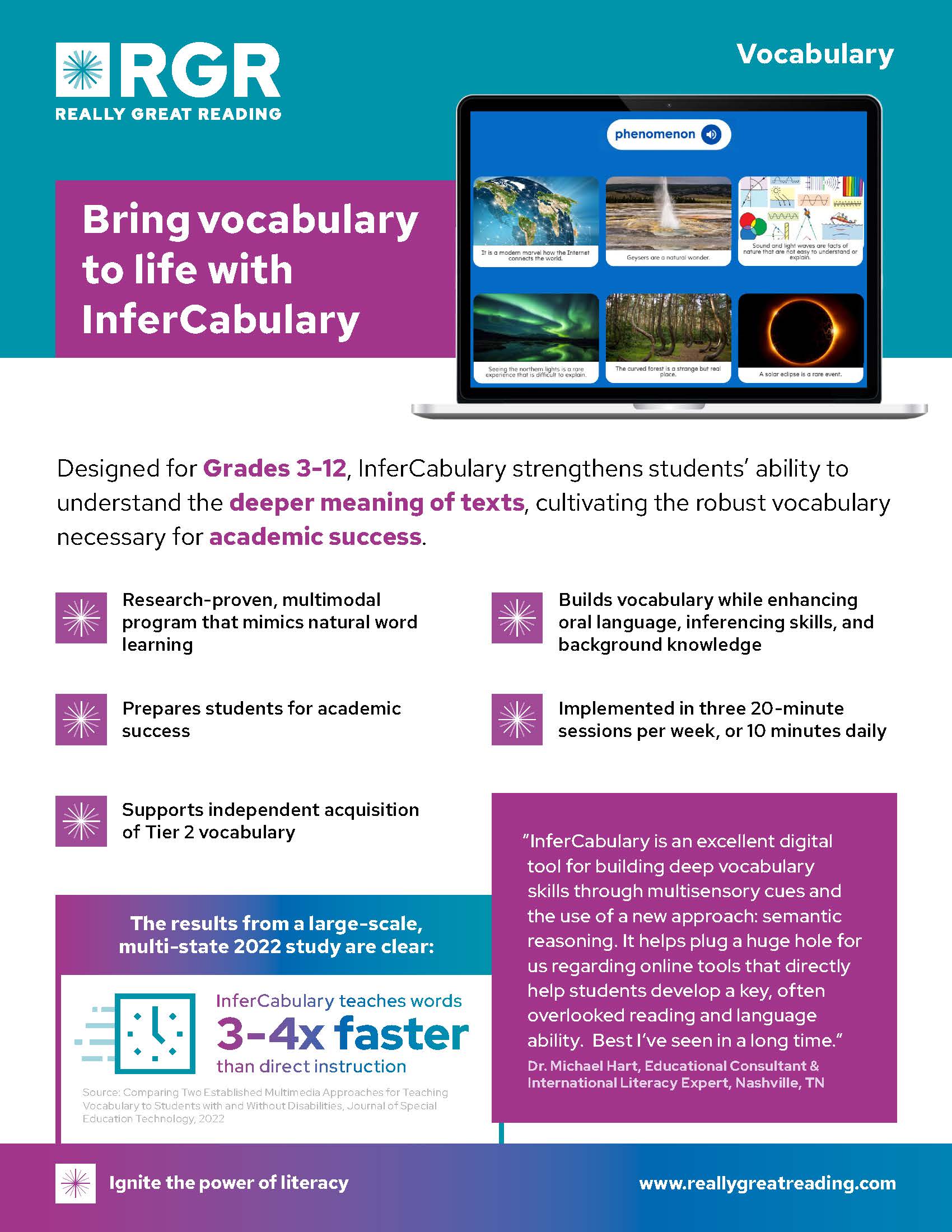 Infercabulary one-pager