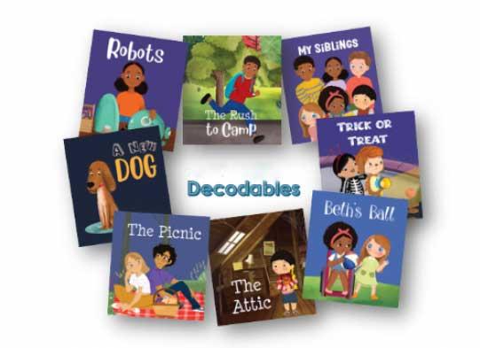 Decodable book covers.